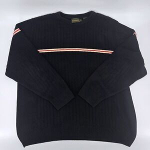 Vintage Timberland Gorpcore Ribbed Racing Stripe Pullover Sweater XXL